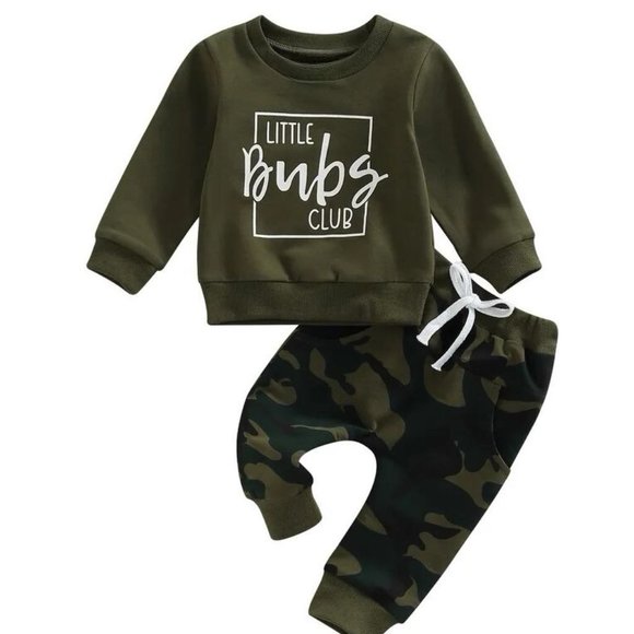 Other - NEW Boy's Camo Lil Bubs Club Outfit